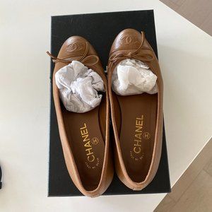 CHANEL Dark Brown Ballet Flats - worn 3x